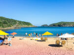 Imagem da notícia Tudo sobre o motivo de Búzios ter uma praia com areia de cor rosa