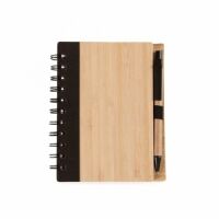Imagem do produto Bloco de Anotações Bambu com Caneta 13775 - PRETO