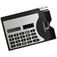 Imagem do produto CALCULADORA PLASTICA 8 DIG C/ PORTA CARTÃO E CANETA 3919