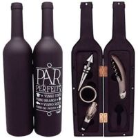 Imagem do produto KIT VINHO FORMATO GARRAFA MAT PLAST RESIST 5 Pecas 11870
