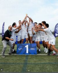 Imagem principal do artigo AAC/Universidade de Coimbra conquista o título de campeã nacional universitária de Rugby Sevens.