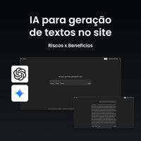 Imagem principal do artigo IA para geração de textos em sites: quais os riscos e benefícios da ferramenta