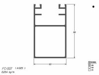 Imagem de FC-007 12,32 KG BARRA 6,00 ML FACHADA CORTINA
