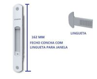 Imagem de CON-2011A- fecho concha 162 MM p/ janela com lingueta Udinese.