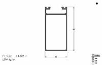 Imagem de FC-012 7,64 KG BARRA 6,00 ML FACHADA CORTINA