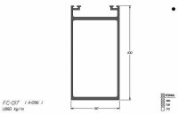 Imagem de FC-017 11,16 KG BARRA 6,00 ML FACHADA CORTINA