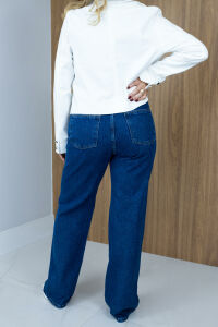 Imagem adicional 3 do item Calça Jade - Jeans - Modelagem Reta, Caimento Clássico e Estilo Atemporal