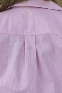 Imagem adicional 7 do item Camisa Feminina Lúmen - Rosa- Manga Curta em 100% Algodão