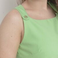 Imagem adicional 4 do item Conjunto Verde de Shorts Saia e Cropped com Detalhes Elegantes