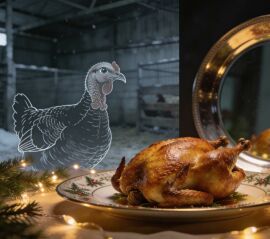 Image from the news article "The Hidden Side of the Christmas Turkey: The Invisible Cruelty Behind the Tradition"