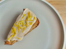 Image from the news article: Golden Carrot Cake with Creamy Chestnut and Orange Buttercream
