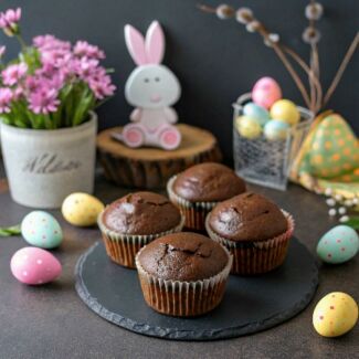 Image from the news Double Chocolate Muffins: Your First Vegan Easter Can Be Incredibly Delicious