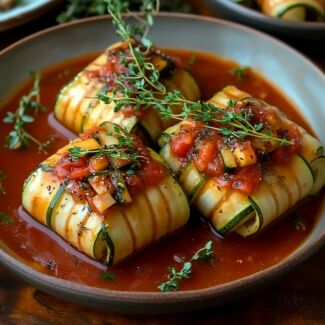 Image of the news Zucchini Pillows with Creamy Sunflower Seed and Olive Filling