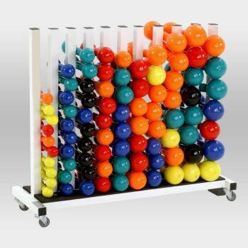 Imagem do produto Estante para Halteres Horizontal com Rodinhas para Transporte