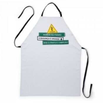 Imagem do produto AVENTAL PERSONALIZADO TAM 70X75 ACAB C/ VIES CORES DIVERSAS.