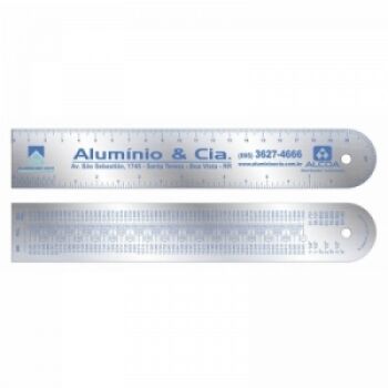 Imagem do produto REGUA FERRAGISTA ALUMINIO 20CM