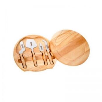 Imagem do produto KIT QUEIJO 5 Pecas COM TABUA DE MADEIRA 8542