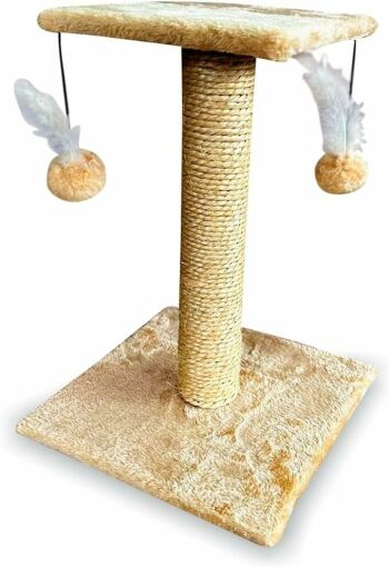Imagem de Arranhador Para Gatos Poste Sisal Brinquedo Com Bolinha Pet