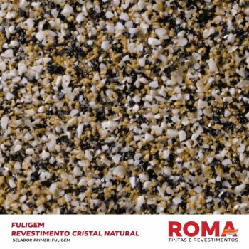 Imagem de REVESTIMENTO CRISTAL PEDRA NATURAL FULIGEM 23 KG - ROMA