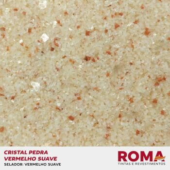Imagem do produto REVESTIMENTO CRISTAL PEDRA NATURAL VERMELHO SUAVE 23 KG - ROMA