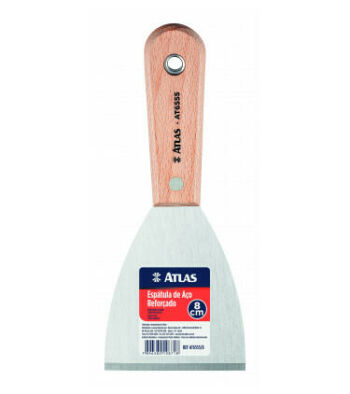 Imagem do produto ESPÁTULA DE AÇO CARBONO REFORÇADO 8 CM - ATLAS