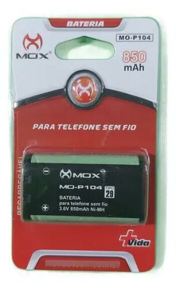 Imagem do produto Bateria Telefone MOX MO-P104 - 3.6 V - 850 mAh - Valor Unitário