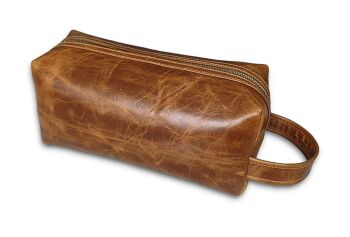 Imagem do produto NECESSAIRE DE COURO NATURAL UNISSEX CAMEL