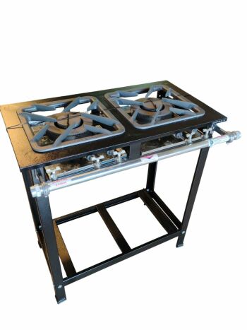 Imagem do produto FOGÃO INDUSTRIAL 2 BOCAS DUPLAS 30X30 P7 CEFAZ