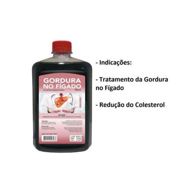 Imagem do produto Garrafada de Plantas Medicinais 500ml Tratamento Natural para Gordura no Fígado e Redução do Colesterol