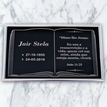 Imagem do produto Placa Bíblia BF500 - 34cm x 23cm até 4 nomes (Sem foto)