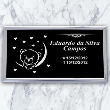 Imagem do produto Placa Infantil ACM 042 - 23cm x 13cm (ursinho)