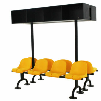 Imagem do produto Banco Vestiário Duplo 04 Lugares com Nicho