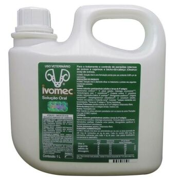 Imagem do produto Ivomec Ovinos 1000 Ml - Ivermectina A 0,08% - Vermífugo Oral