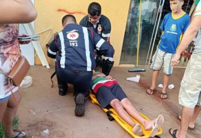 Imagem da notícia Adolescente fica ferido em acidente em São Gabriel do Oeste