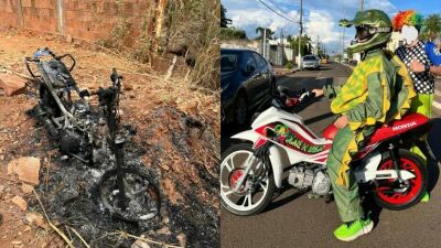 Imagem da notícia Vereador tem motocicleta furtada e incendiada em Rio Verde de Mato Grosso