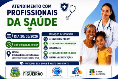 Imagem da notícia Prefeitura leva atendimentos médicos e odontológicos à Comunidade Quilombola Santa Tereza em Figueirão