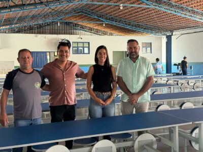 Imagem da notícia Prefeito Weliton Guimarães, de Alcinópolis inaugura novo refeitório na EMAC