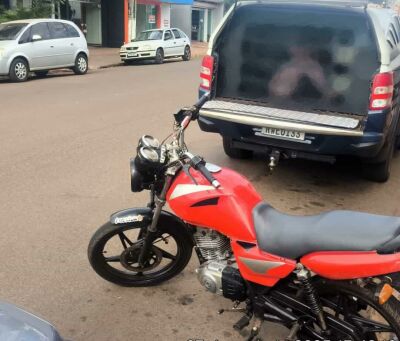 Imagem da notícia Motocicleta com motor adulterado é apreendida durante operação da PM em São Gabriel do Oeste