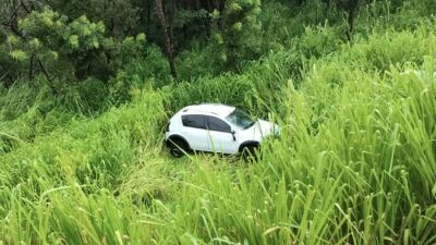 Imagem da notícia Motorista fica ferido ao capotar carro após aquaplanagem na BR-060, em Camapuã 