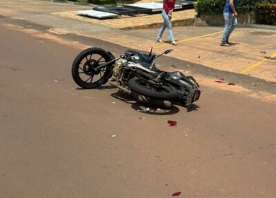 Imagem da notícia Motociclista fica ferido após perder controle da moto ao tentar desviar de carro em Costa Rica