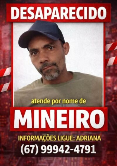Imagem da notícia Construtor desaparece após sair para reconhecer suspeito de furto e não retorna em Costa Rica