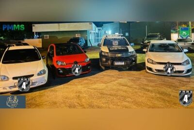 Imagem da notícia Trio é detido após disputa de racha no Centro de Chapadão do Sul; um confessou uso de drogas