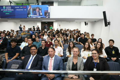 Imagem da notícia Gerson Claro recebe Acadêmicos de Direito da UCDB em visita à ALEMS