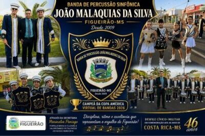 Imagem da notícia Banda de Figueirão emociona público durante desfile dos 46 anos de Costa Rica