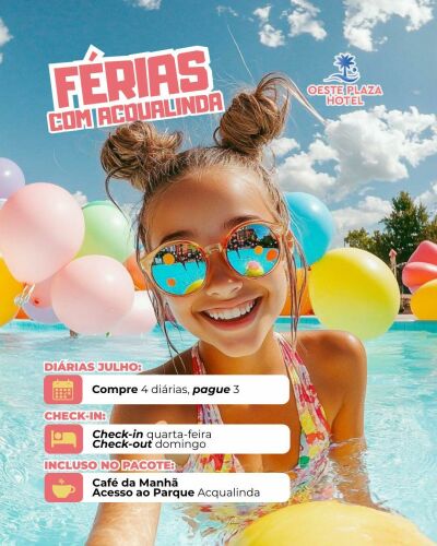 Pacote Férias - Oeste Plaza Hotel