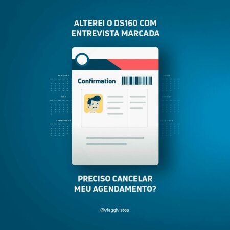 Imagem principal do artigo Como atualizar DS160 com entrevista marcada. Preciso cancelar o agendamento?