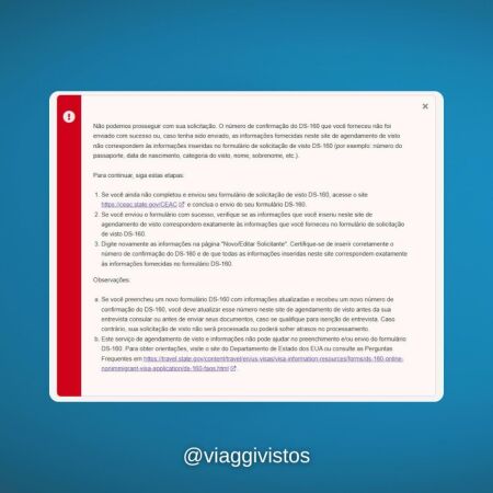 Imagem principal do artigo Nova Regra: DS-160 Deve Estar Finalizado Antes da Emissão da Taxa