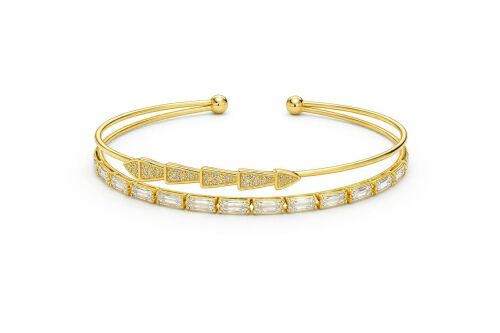 Imagem de Pulseira Serpente Dourada