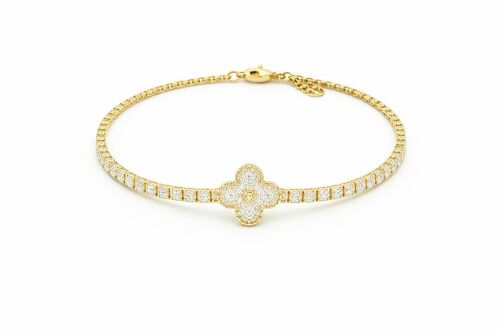 Imagem de Pulseira Trevo Dourada