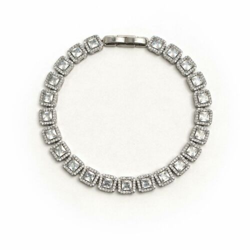 Imagem de Pulseira Riviera Qudriculada Prateada